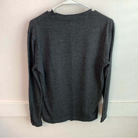 Zara Dark Gray Crewneck Long Sleeve Sweater - Picture 2 of 7